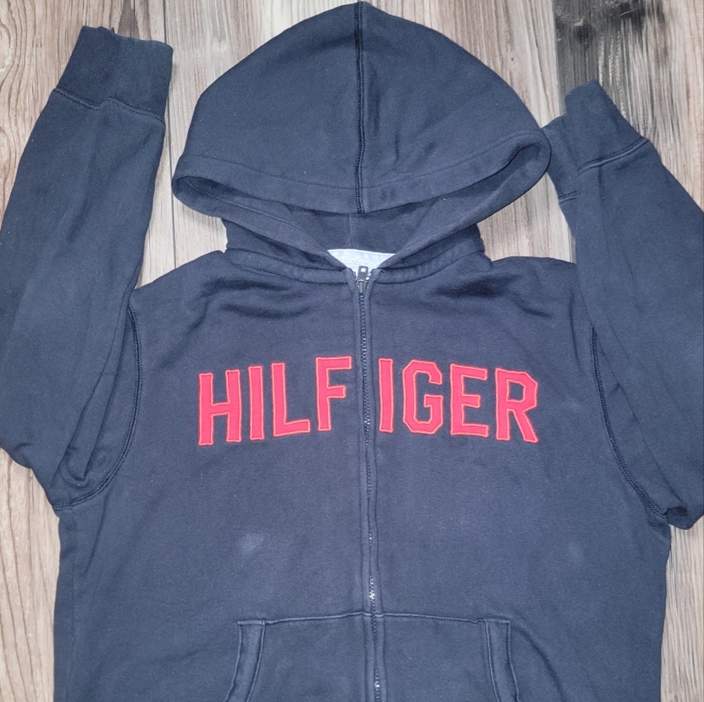 Tommy Hilfiger mens long sleeve zip down hood